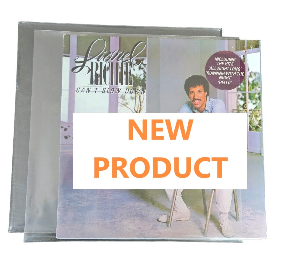 100 pochettes en POLYETHYLENE  pour vinyles 33t 12" 80 microns