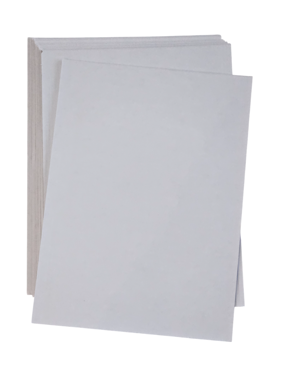 300 rigid white flat cardboard 215x300 mm
