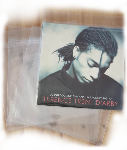 300 pockets WITH FLAP for 33rpm 12" 80 micron vinyl