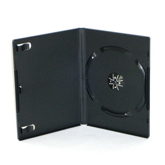 100 Estuches para 1 DVD - Negro -14mm