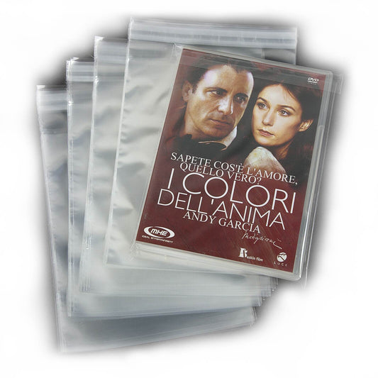 300 pochettes pour boitier DVD  avec rabat et colle - 40 microns