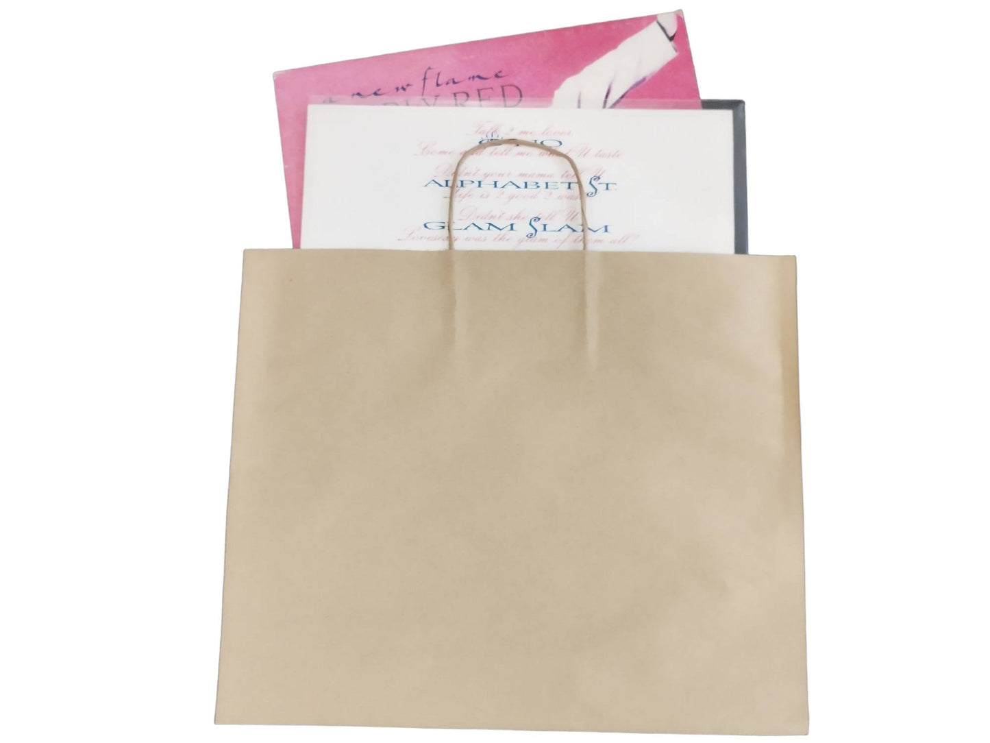 250 bolsas de papel kraft para vinilos (sin fuelle)