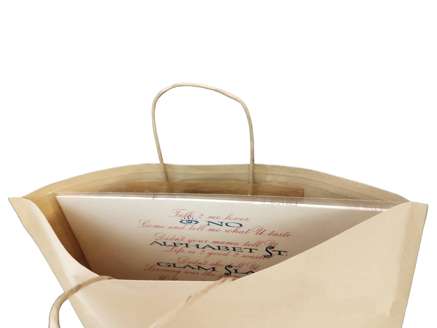 100 bolsas de papel kraft para vinilos (sin fuelle)