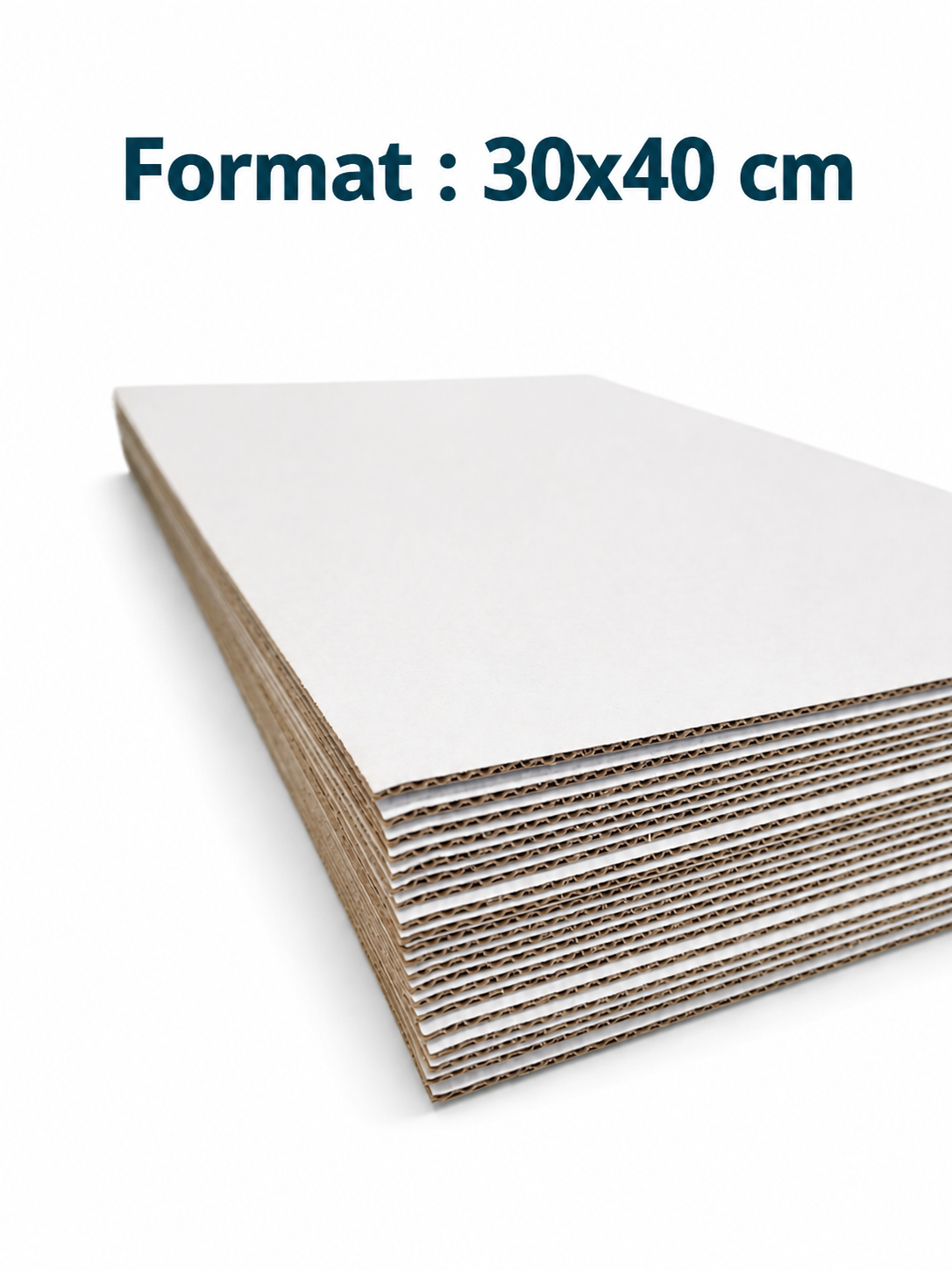 300  white rigid flat cardboard  - 300x400 mm
