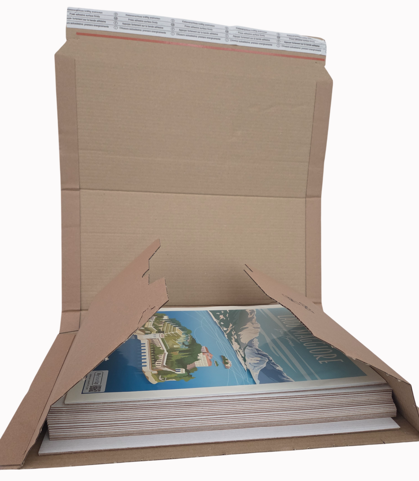 300 rigid white flat cardboard  - 300x420 mm