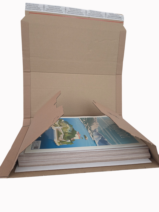 300 rigid white flat cardboard  - 300x420 mm