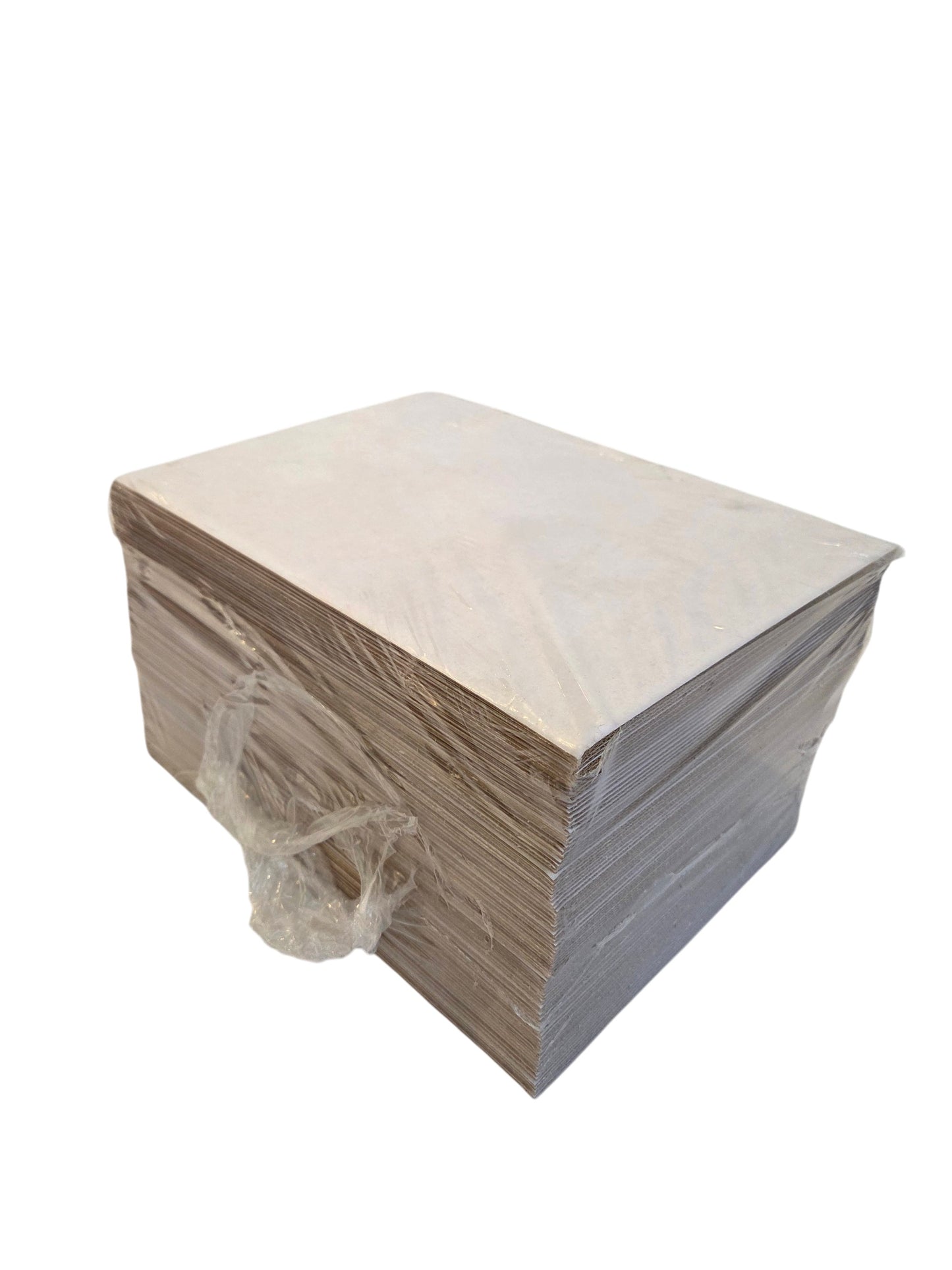100 white A4 rigid flat cardboard 215x300 mm