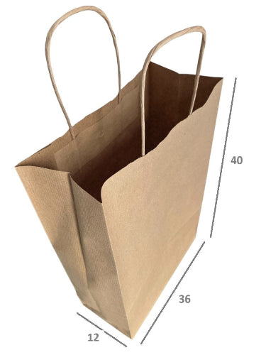 250 sacchetti di carta kraft  per vinili (con fondo)