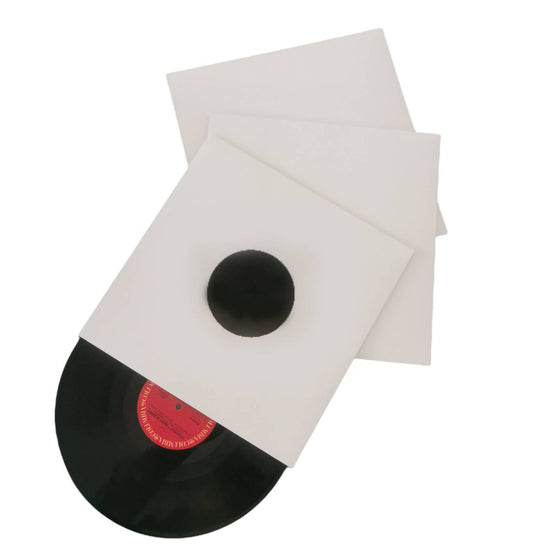 25 cardboard sleeves 33t - black WITH hole